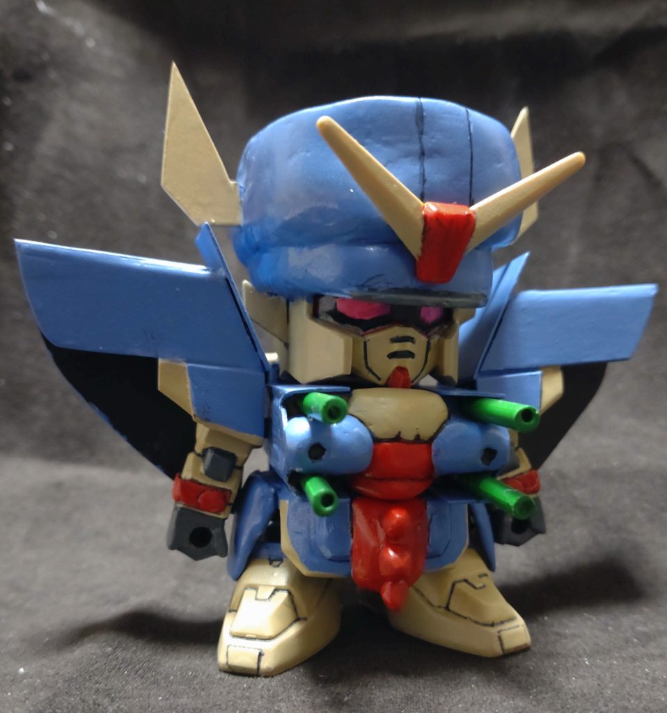 少し遅れましたが、祝！HGFCガンダムローズ発売！ということでネオフランス繋がりで［ミラージュガンダム］をSDで立体化しました！