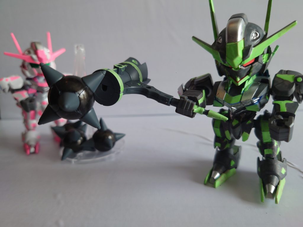 鉄球攻撃も再現しました。