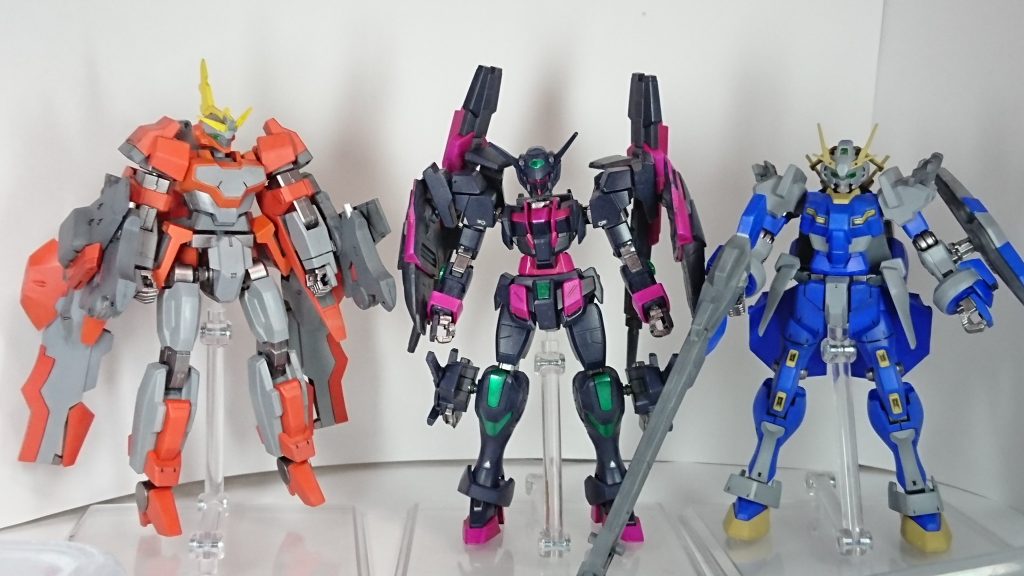 同コンセプト機、3機体を並べてビルド系ということでチームとして組んでも役割が被らないようにしています