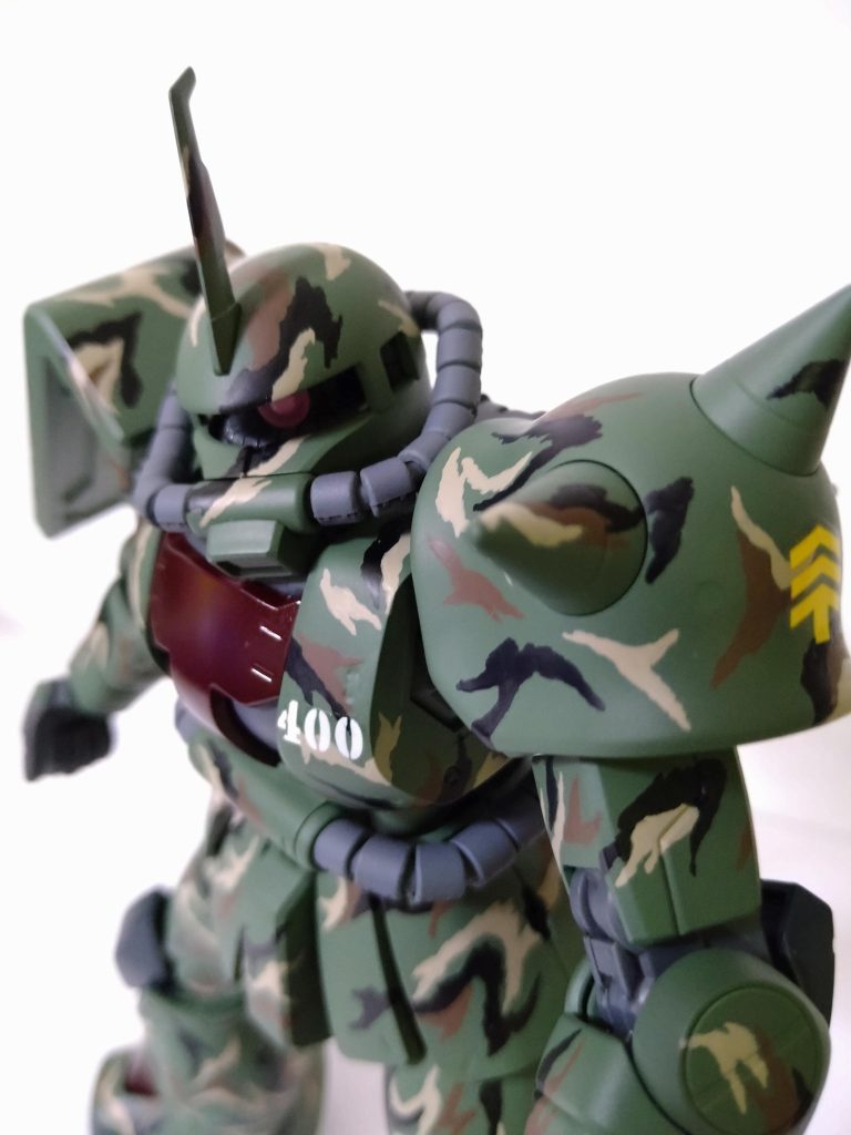 ラストはアップで。足の動力パイプをつけ忘れた事は内緒です😁最後までご覧頂き、ありがとうございました。