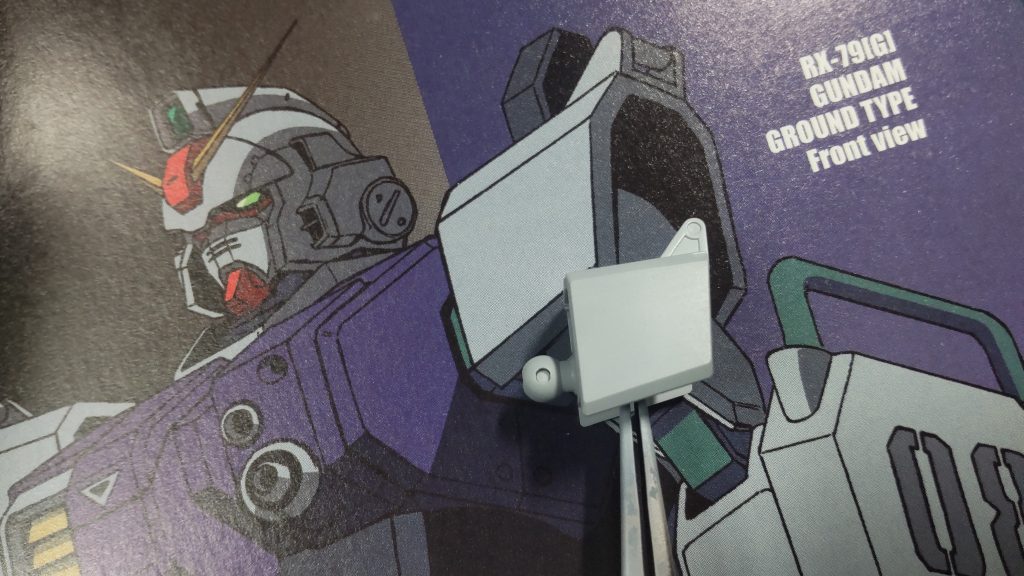 設定画と睨めっこしながら塗装もこだわりましたよ〜。関節もう少し緑に振っても良かったなぁ……。