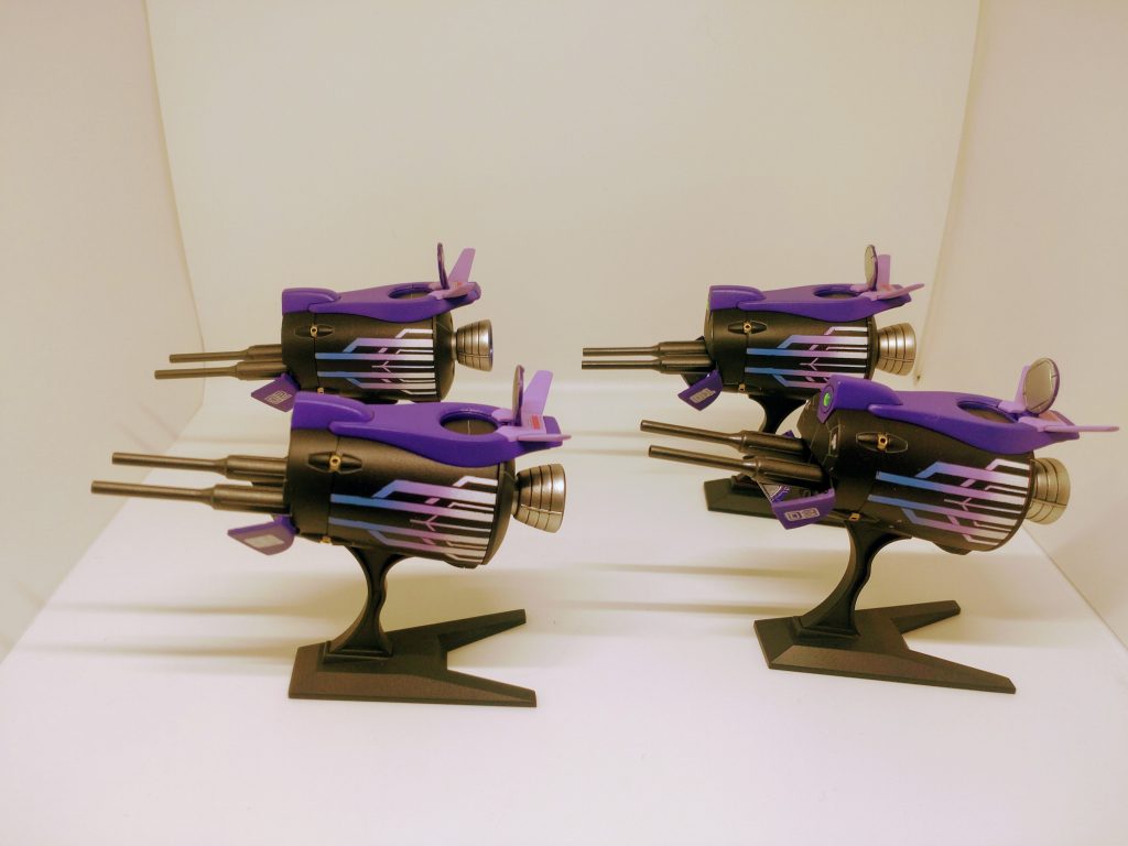 今回はガンバレルの塗装に力を入れました。8箇所同じように塗装できるか不安でしたが、自己満できる程度にうまくいきました。