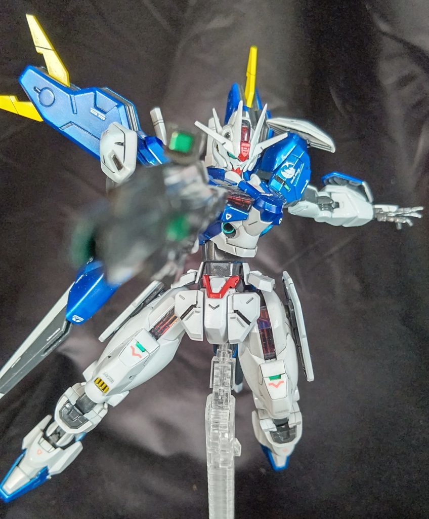 ライフルのセンサー各部にはフィニッシュシートの上にクリアグリーンを吹いたものを貼っています。