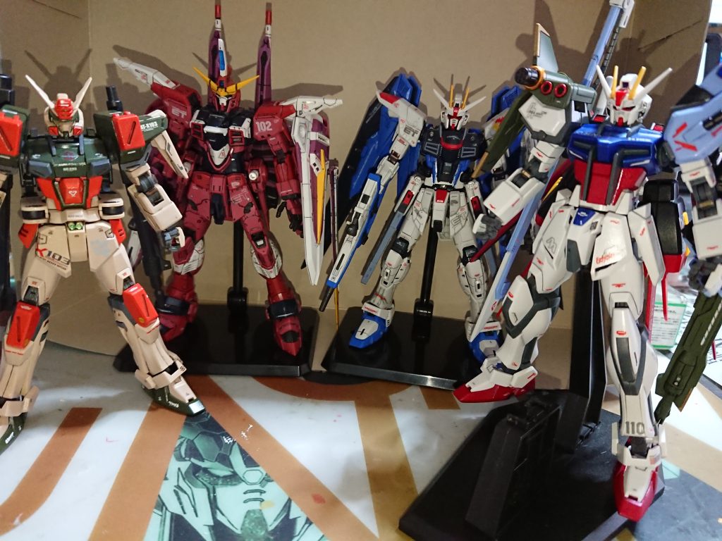 ストライク、バスター、フリーダム、ジャスティス。私的には「SEED4強」と認識してました🤭スパロボ初登場も後半は原作以上に大活躍‼️