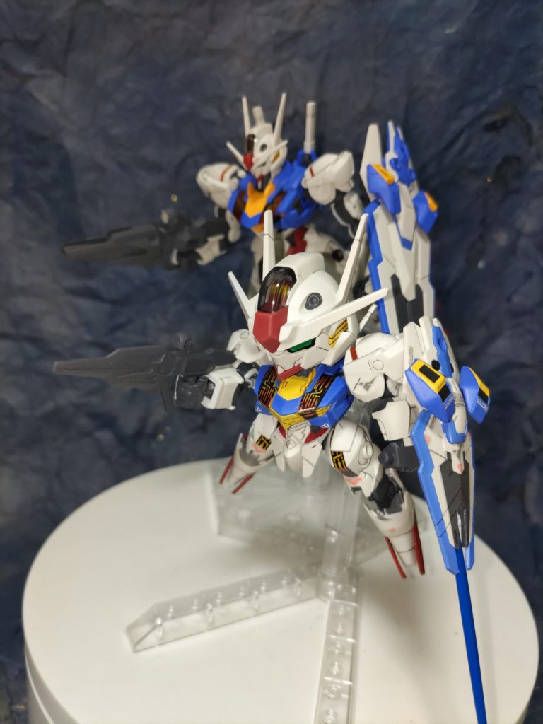 HGガンダムエアリアルとツーショット