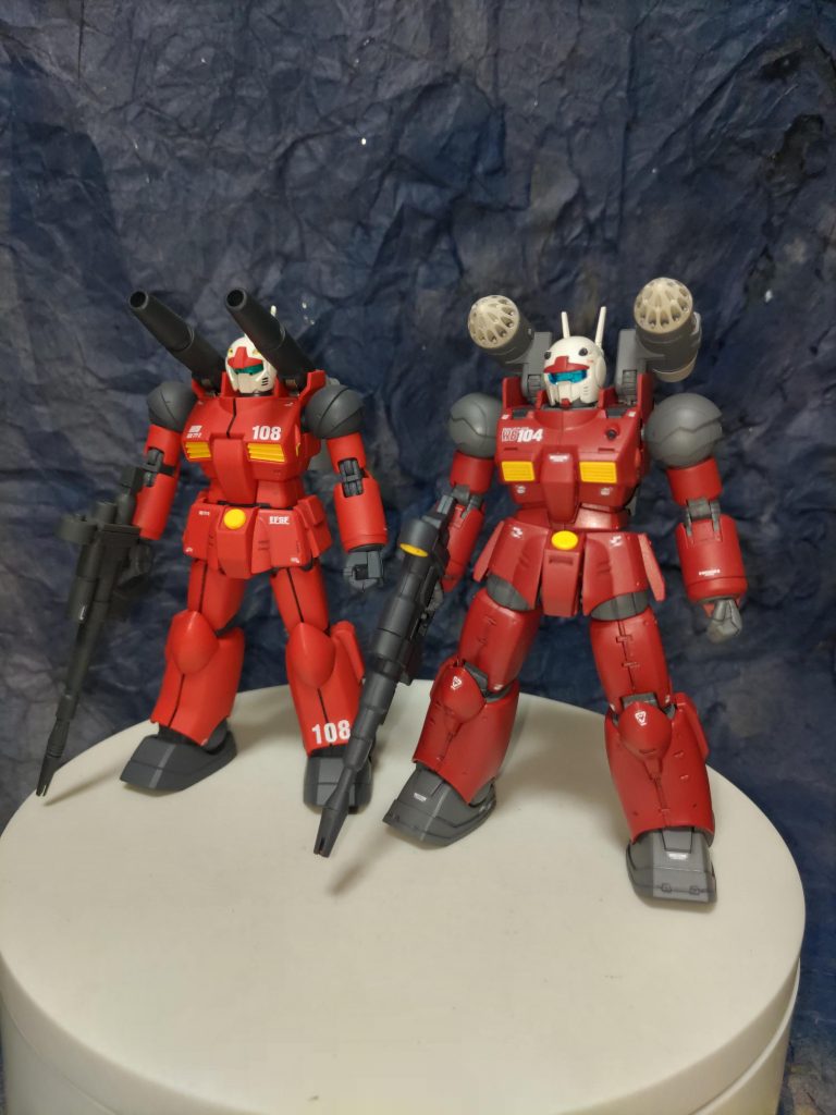 HGUCガンキャノンとツーショット