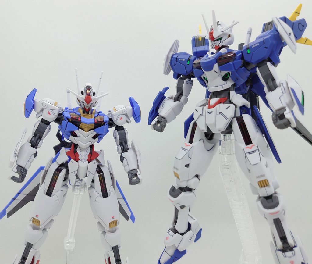 改修前後での2ショットです。劇中では決してありえない2ショットです。