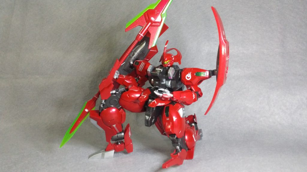 膝立ちも可能。気合入れて思いを込めて作ったものということが大きいですがダリルバルデはいいキットだと思いました。つや消しでも大変良い仕上がりになりそう。最後までご覧いただきありがとうございました!