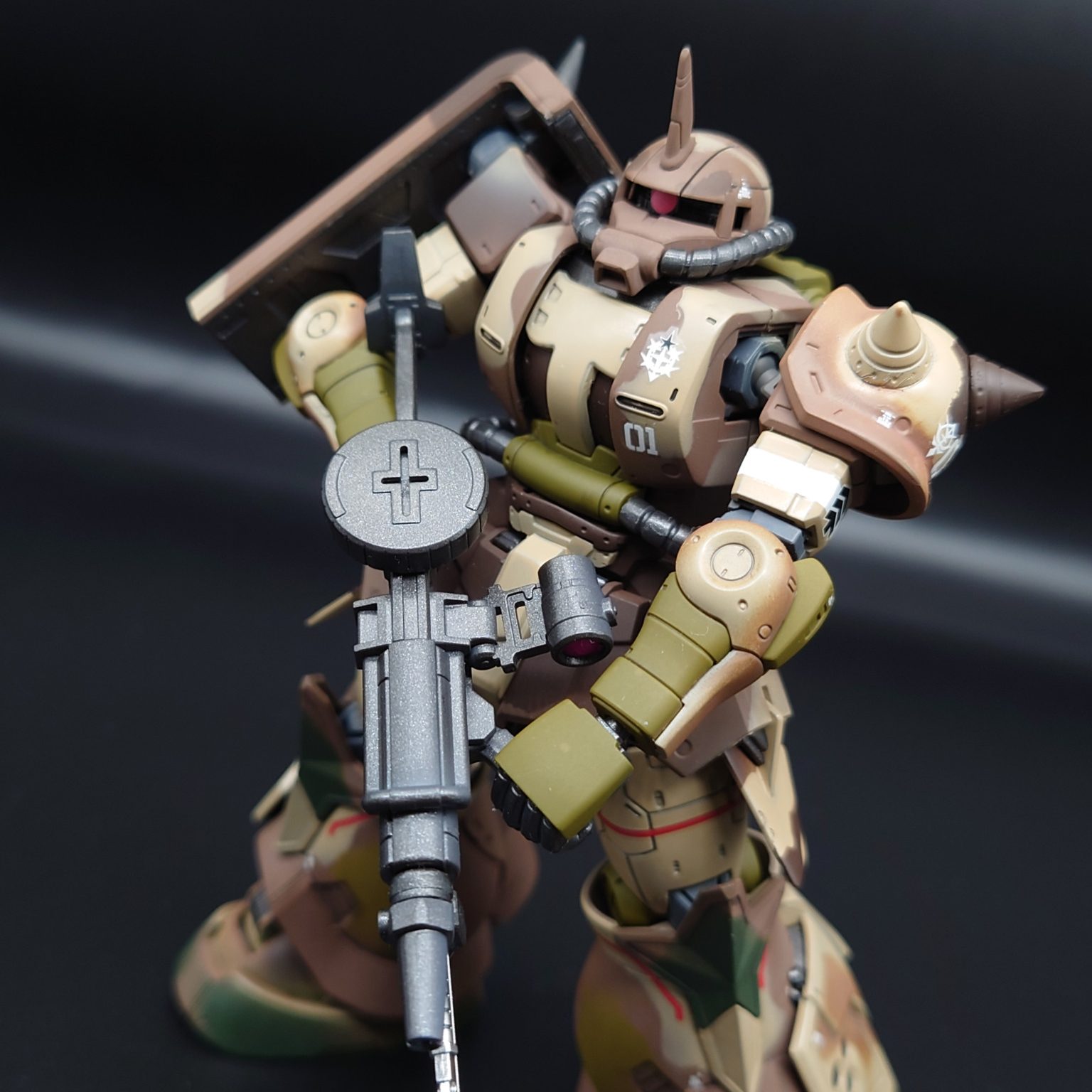 66作目 HG 1/144 MS-06GD高機動型ザク地上用エグバ機全塗装 