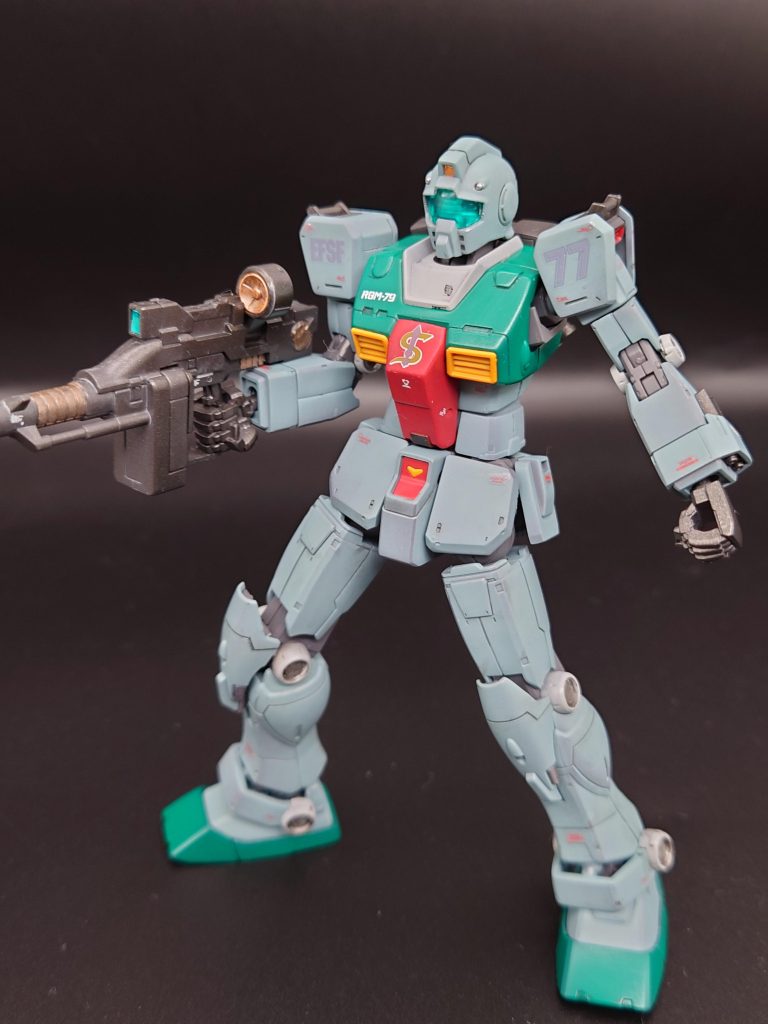 67作目 HG 1/144 ククルス・ドアンの島 RGM-79 GM ジム・スレッガー搭乗機–7枚目/制作者:@kjyun_choroq