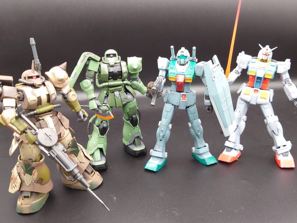 最後に、プレバン発売のククルス・ドアンシリーズ揃い踏みです(笑)