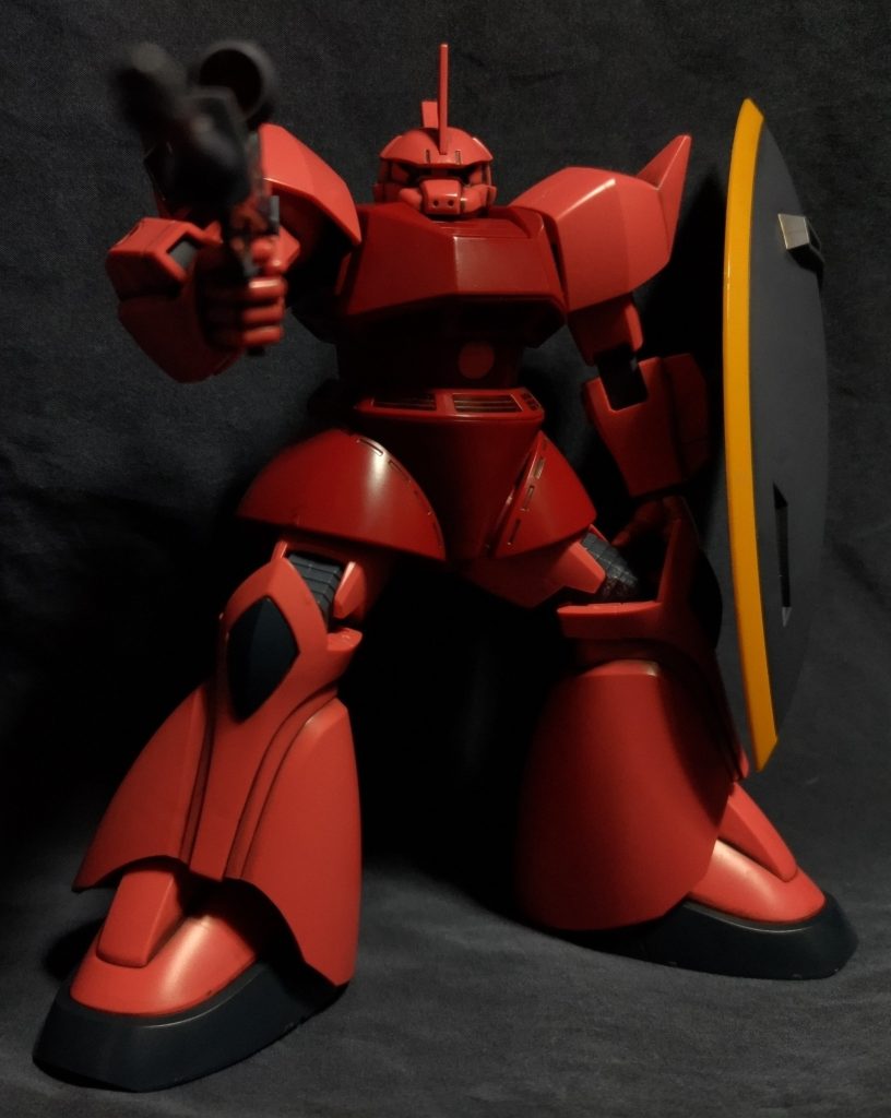 制作工程は、ありません。ビームライフルを構えて。