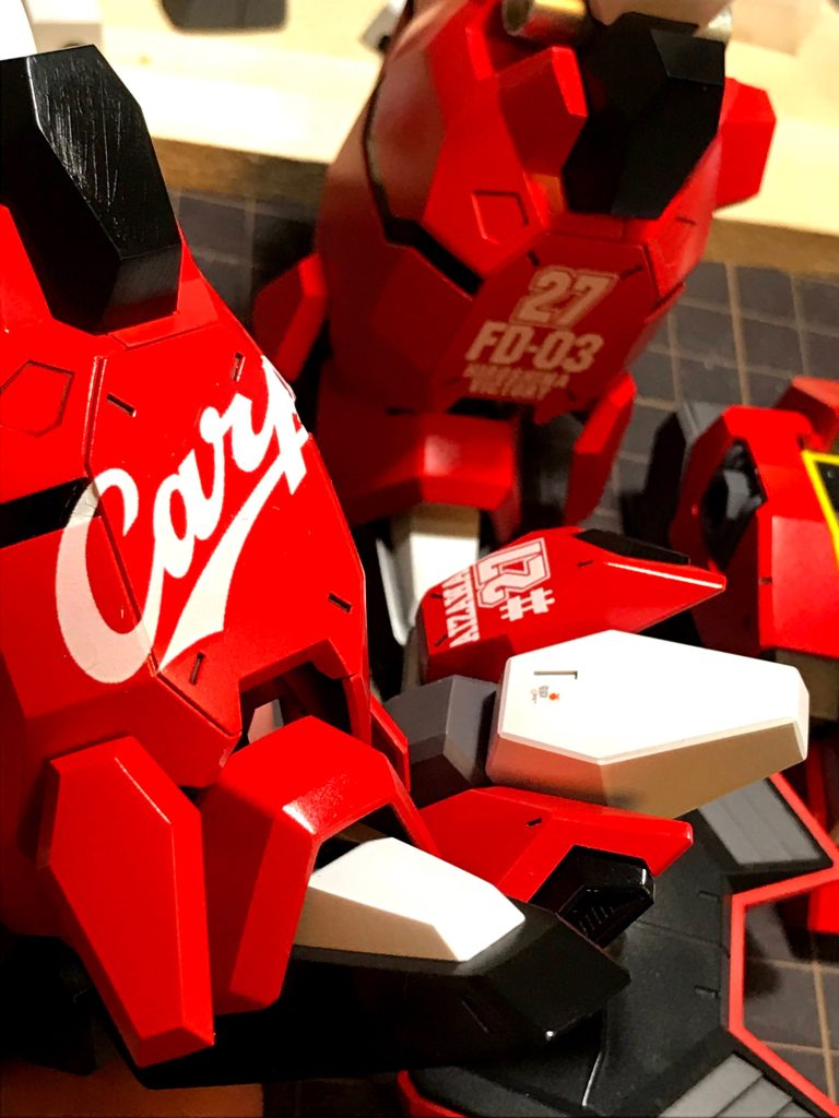 コンテスト前提なんで、デカールもやかまし目に!ホワイトデカールは、いつもお世話になってるモデラー様に生産補助してもらいました!