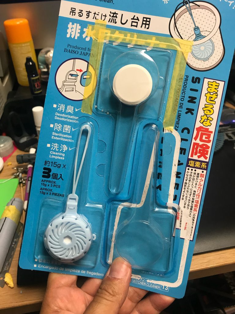 ダイソーで見つけた排水口クリーナーの発見が無ければサイコタービンなるパーツは生まれませんでした。