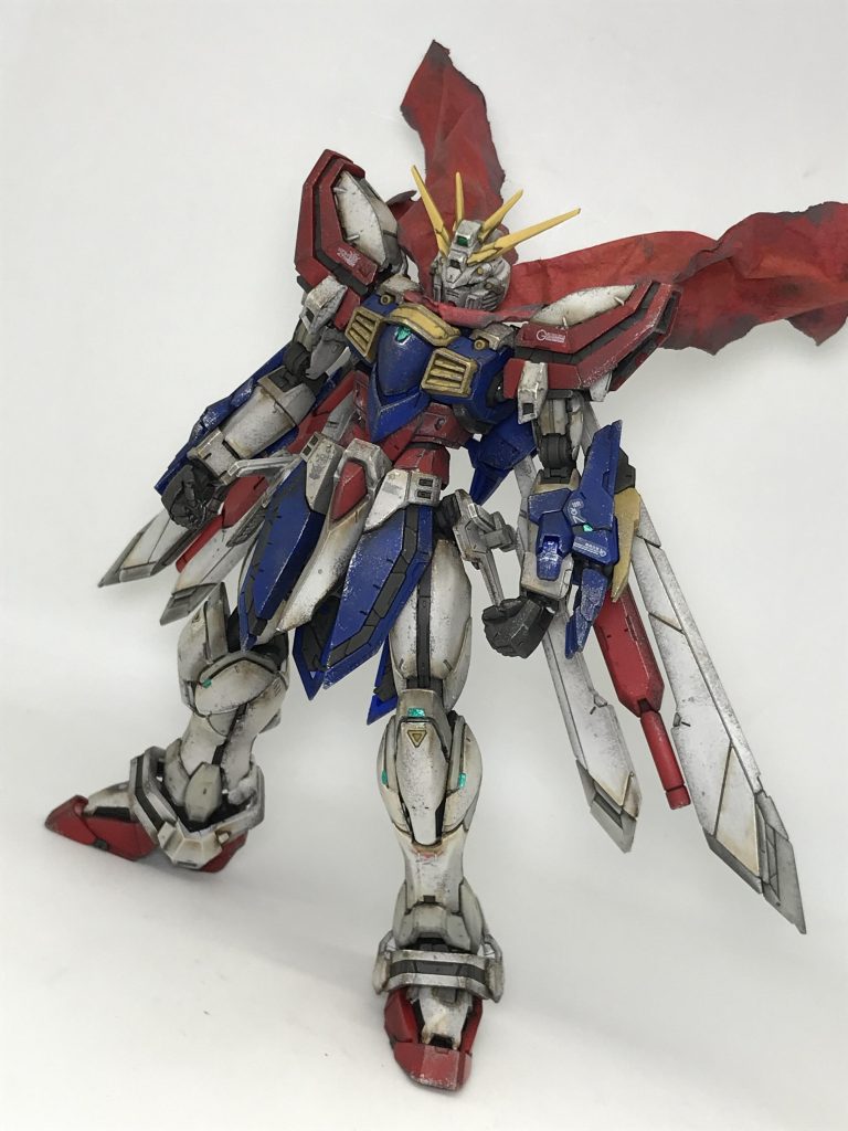 それにしても組み立てやウェザリングが大変だけど、完成したときのクオリティはかなり高いですねゴッドガンダムはマントが良く似合うと自画自賛😋
