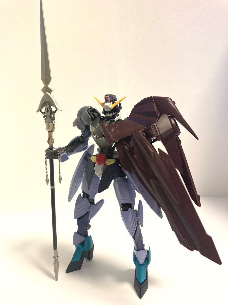 ご覧いただきありがとうございました。 前回は、マントまで手が回らなかったので、完成できてよかったです。ノーネームライフルには、トライスラッシュブレイドをミキシングしています。また、カシウスの二つの形態は、名前をパーシヴァルの宝具からとっています。