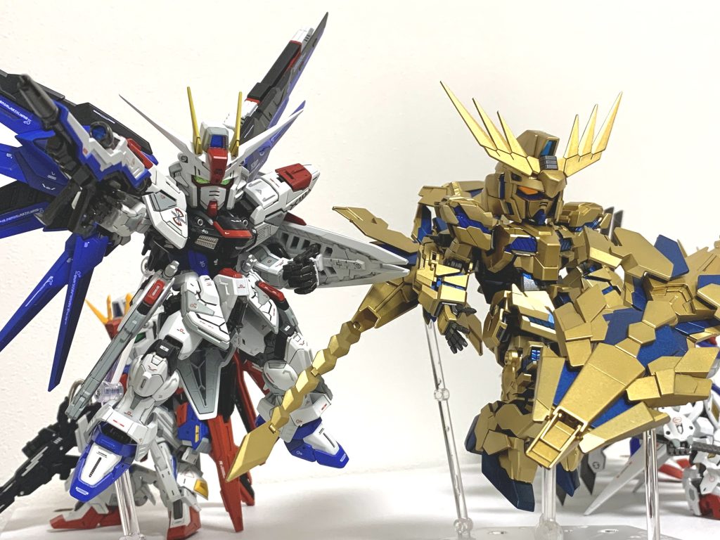 最後はMGSDフリーダムとのツーショット！最後までご覧いただきありがとうございました！