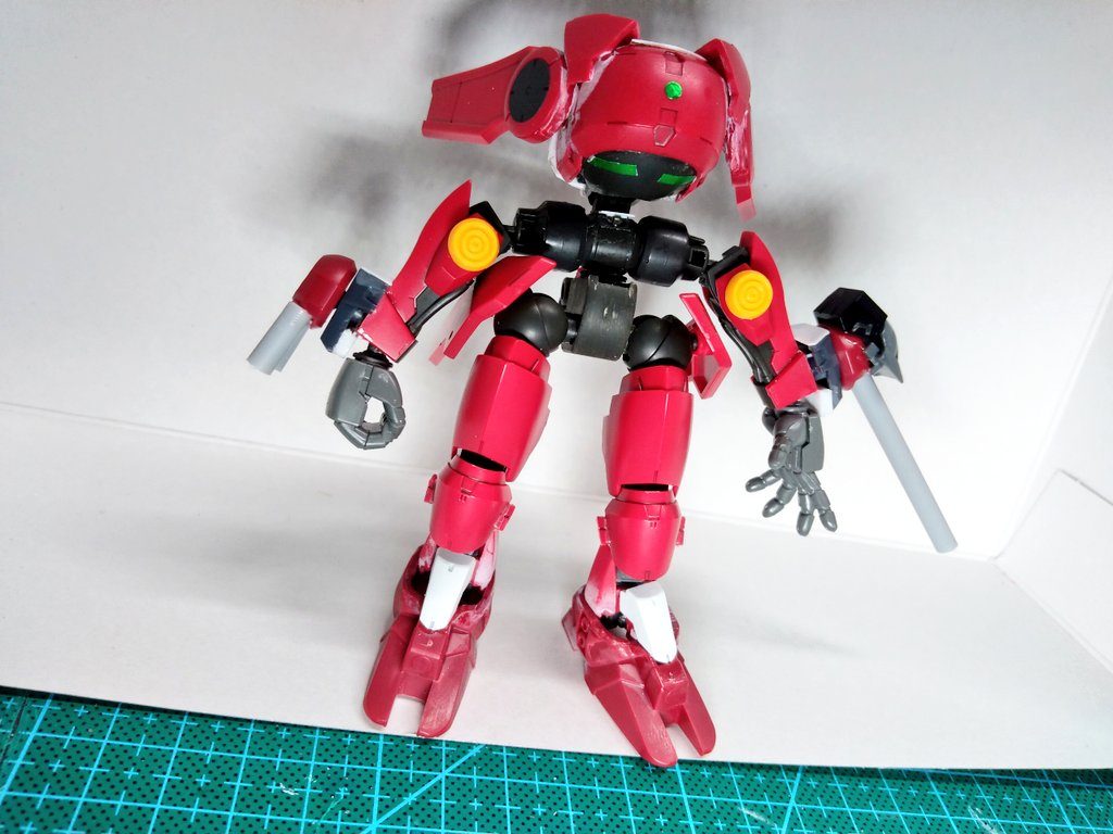 この時点では胸部パーツを考えていなかったの腰が少し寸詰まり。