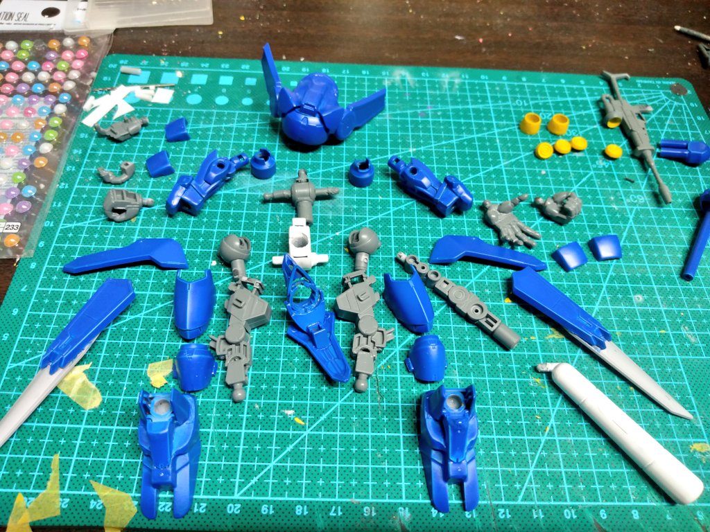 大まかな塗装終わりの図。