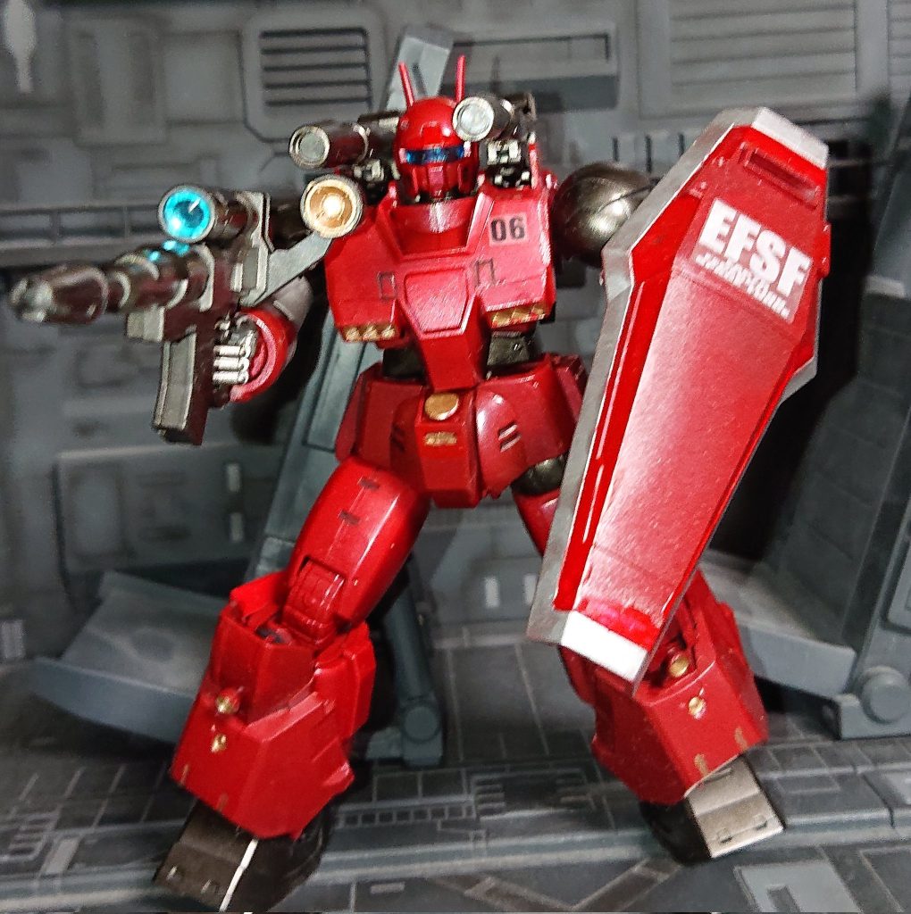 ライフルのスコープ？はセリアのジュエルシールで径もぴったり追加装甲はMSVスナカスとか30MMのもの