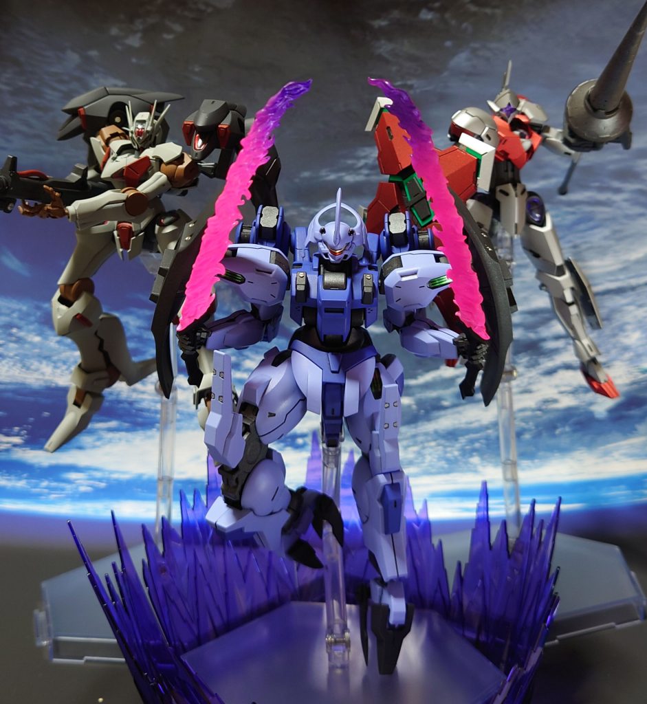 御三家機体、揃い踏みの図。