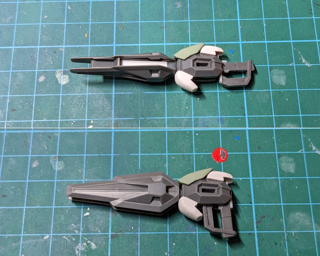 ビームライフルはバレル、グリップを稼働するように改造