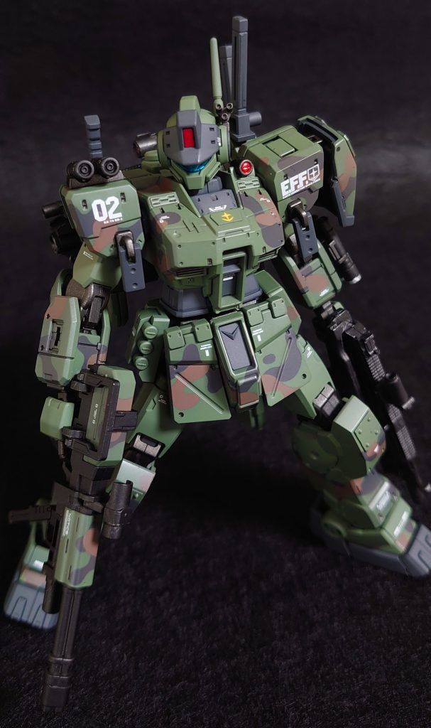 ジムスパルタン　迷彩　全塗装　HG–3枚目/制作者：wat798