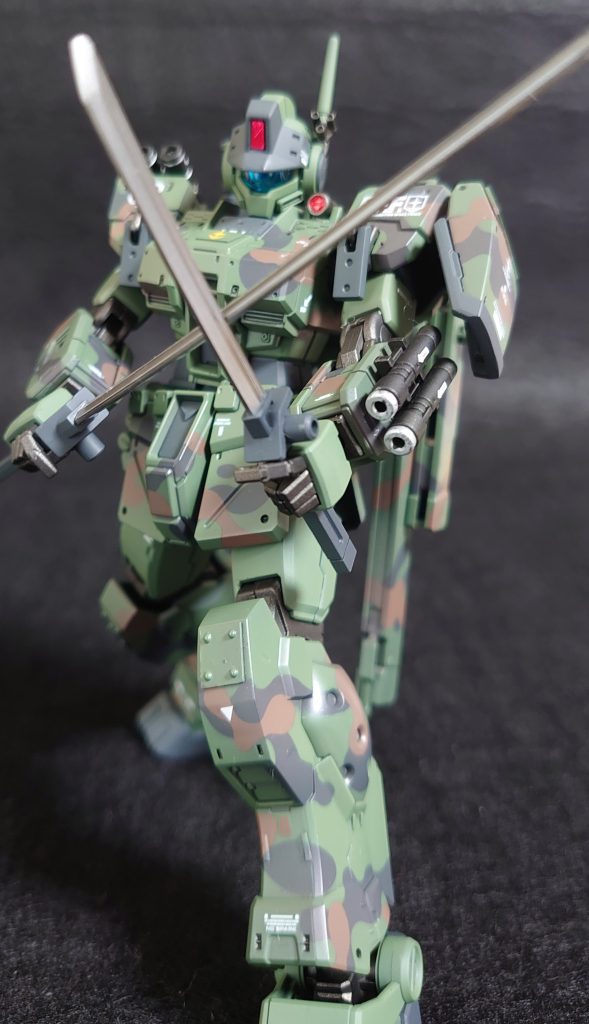 ジムスパルタン　迷彩　全塗装　HG–3枚目/制作者：wat798