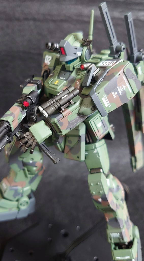 ジムスパルタン　迷彩　全塗装　HG–2枚目/制作者：wat798