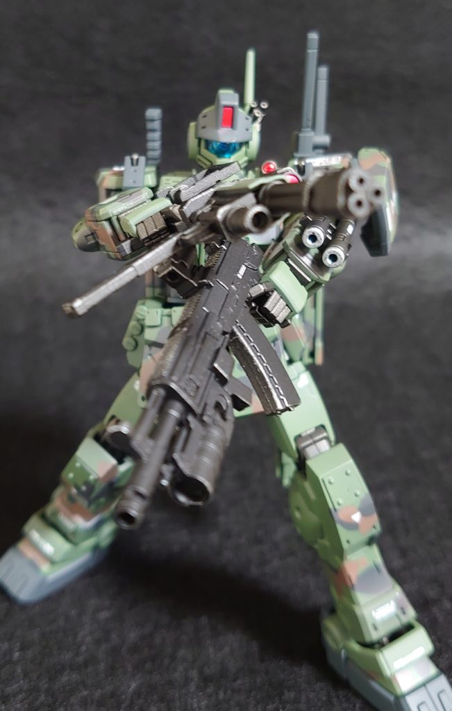 ジムスパルタン　迷彩　全塗装　HG–5枚目/制作者：wat798