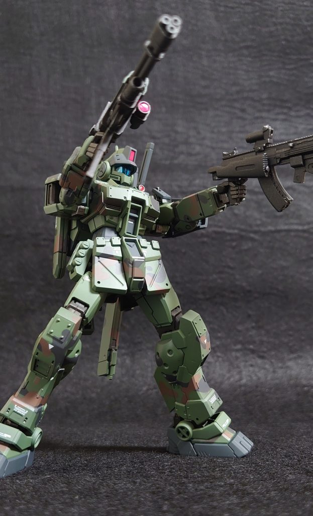 ジムスパルタン　迷彩　全塗装　HG–5枚目/制作者：wat798