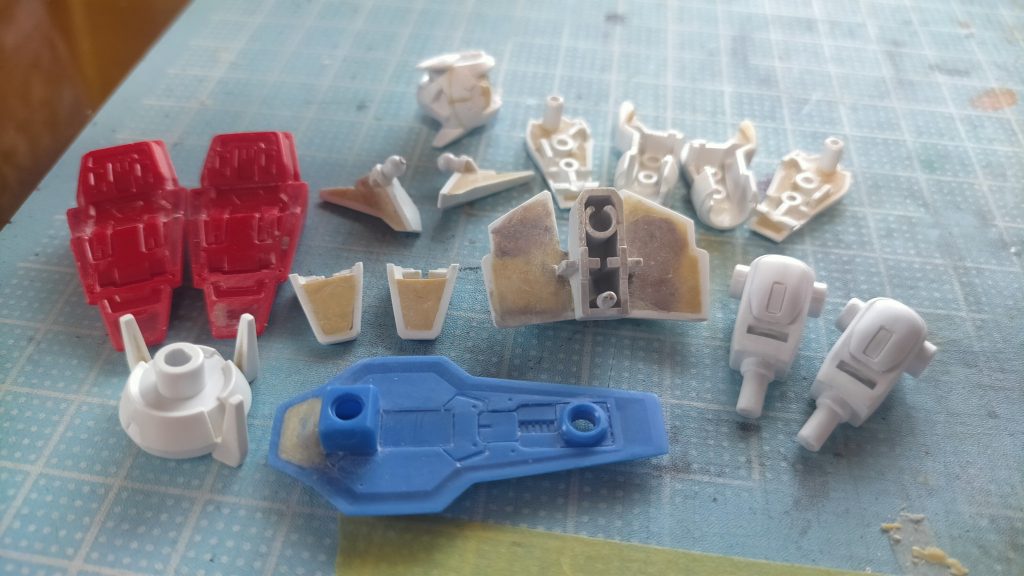 肉抜き埋め 一部UVレジンで埋めてるのでわかりにくいです