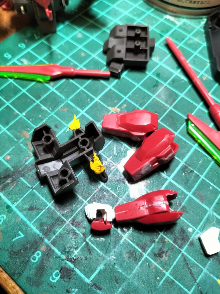 製作工程はこの画像しかなかったんですが穴埋めや合わせ目処理をしました  