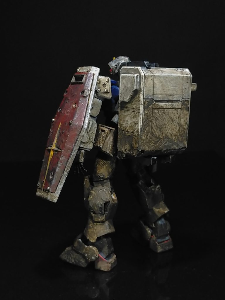 塗装については、ケープ塗装にしています。下地を黒サフ→ケープ→タミヤアクリル→塗装ハガシ→デカール→ウオッシング→無光沢トップコート。