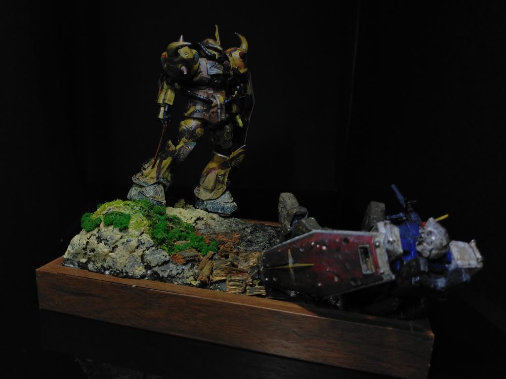 グフ 陸戦型ガンダム追い詰める–7枚目/制作者:sorahanano