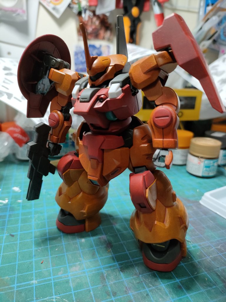 基本塗装が終わったところ