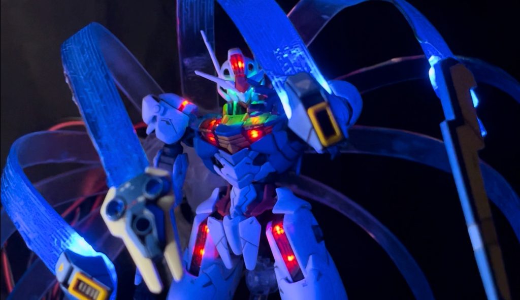 HG ガンダム・エアリアル 全塗装 & 電飾–3枚目/制作者：kobaboo2001
