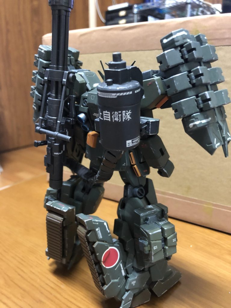 ガンダムヘビーアームズ陸自仕様–2枚目/制作者：ちゃぶ台モデラー
