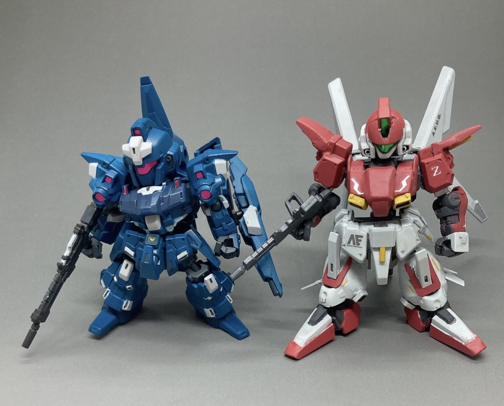 リゼルと比べると垢抜けてない感じが出せたと思います。