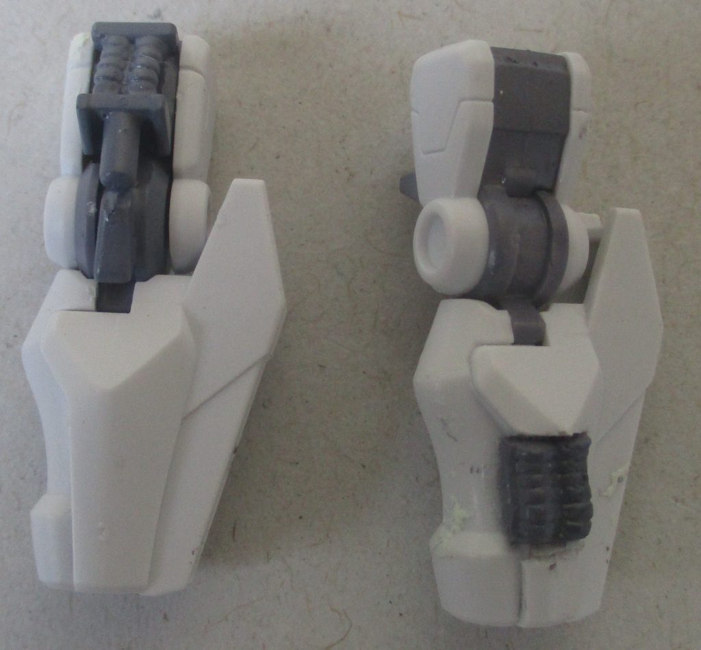 細かいこだわりとして、ルブリスの腕に、ガンダムフレームのパイプパーツを移植。コレで、より「ガンダムフレーム機体」らしくしたつもりですw