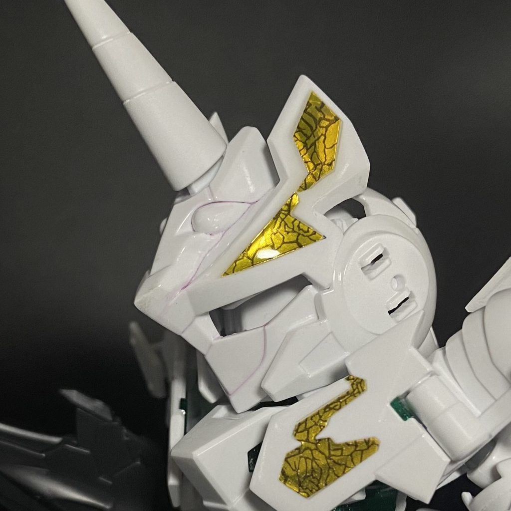 シール貼ってレジンを盛って磨くとこんな感じ、我勝利!