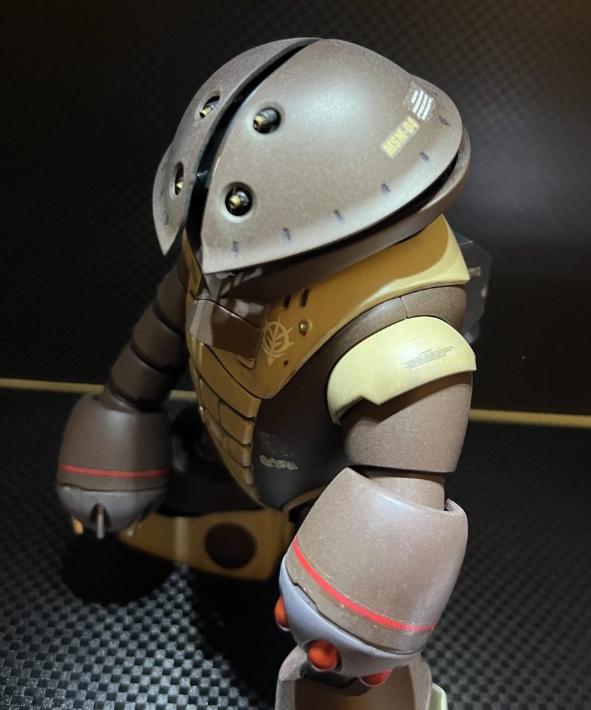 頭部のバルカンは、メタルパイプを切ったものに変更してみましたー( ´∀｀)