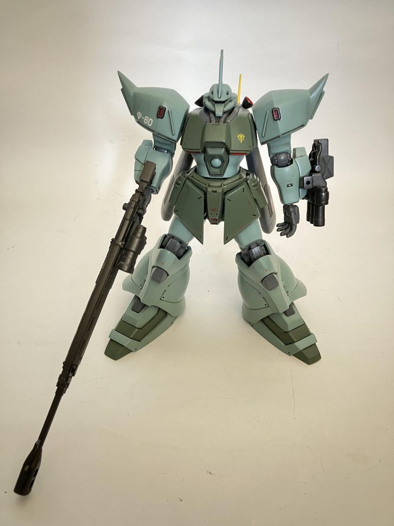 タグ軍曹機では無く、ジオン残党軍のゲルググJとして対艦ライフルと35ミリマシンガンを装備させてみました*\(^o^)/*