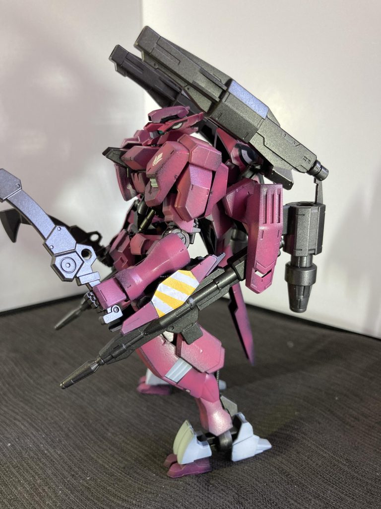 MSオプションセット７の中身が同梱されているのでショートバレルキャノン装備。こっちの方が実戦での取り回しは良さそうですね。ご覧いただきありがとうございました。