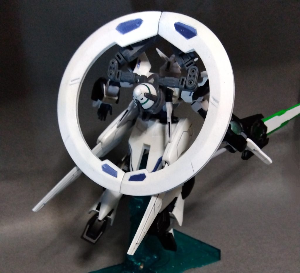 ニュームーンモード真朔風1.5ガンダムのハイスピードモードに相当コーンスラスターを粒子制御アンテナで囲み、推進用のGN粒子を増幅し、機動力を強化する朔風とは強く吹く北風の意