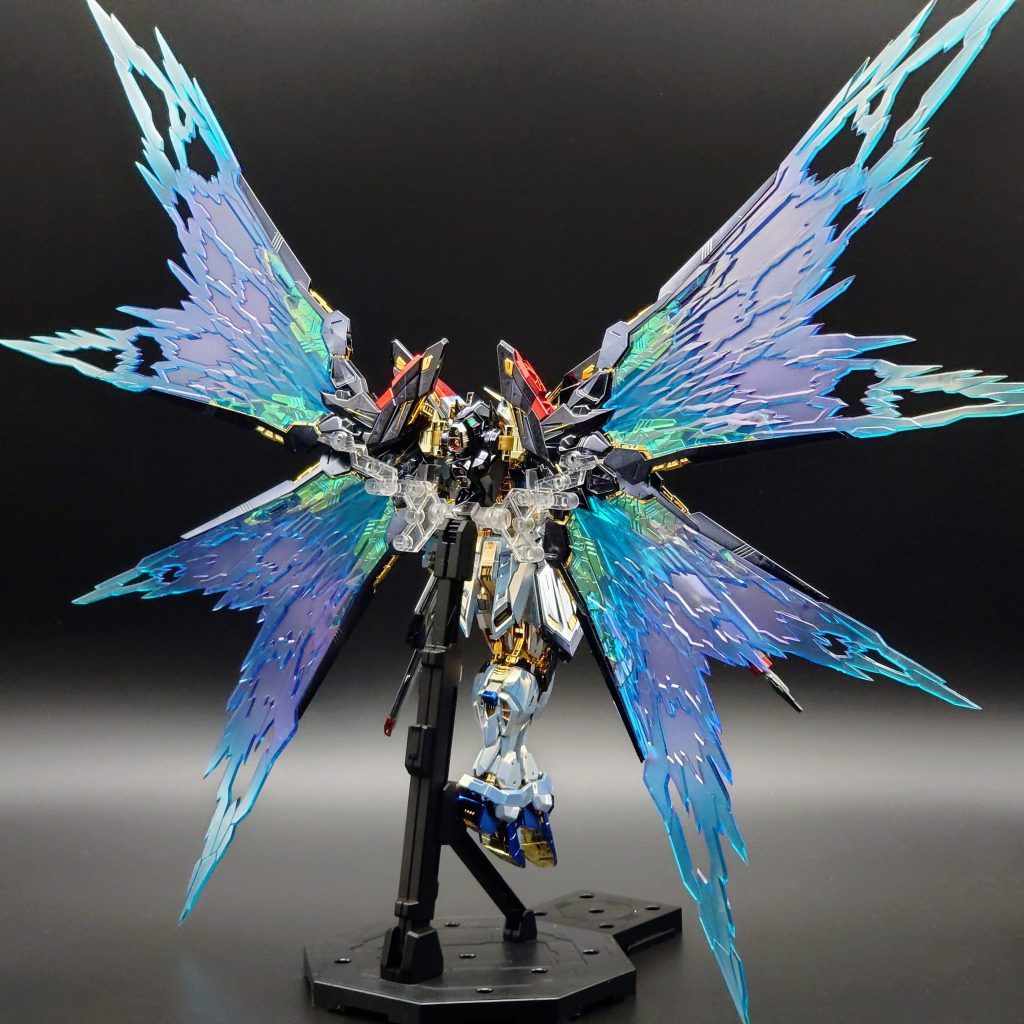 【メッキ仕様】MGEX ストライクフリーダムガンダム 天空の翼–5枚目/制作者：GUNPLUSTER LAB ｶﾞﾝﾌﾟﾗ専門のﾒｯｷﾗﾎﾞ