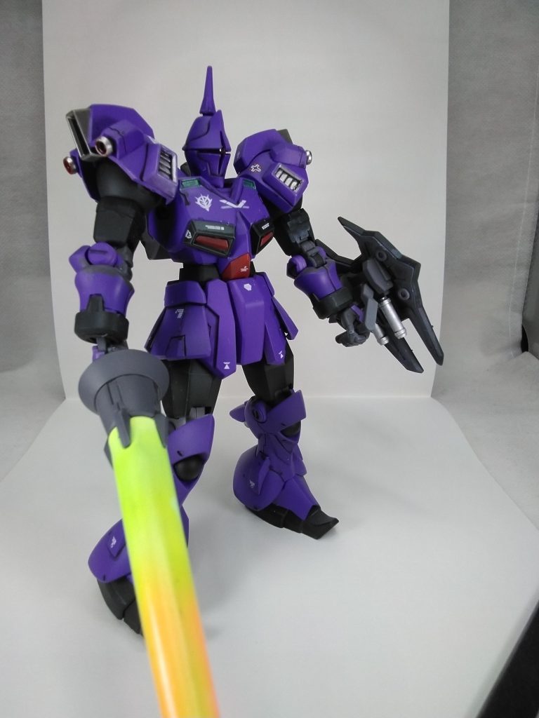 元のギャン同様Kももっと水色に近い配色ですが私の思い出補正ではこんな感じの紫紺のイメージですね 何色を使ったかをメモせず覚えていないの一切再現できませんが