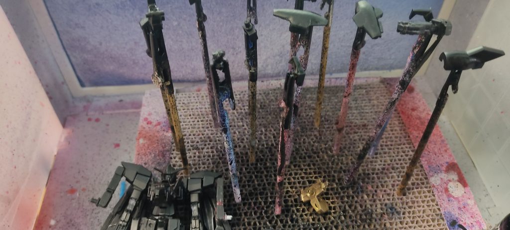 最初はコンテストに向けてブラックサーフェス作業を行っていたのですがGWという事もあり急遽以前より案ではあったゴールド仕様の【悟りの境地モード】を作成することにしました(*´艸`)