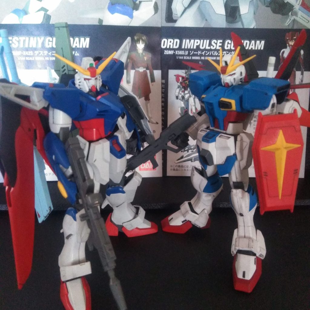 旧HG インパルス ガンダム & デスティニー ガンダム｜みずかトモカサ 