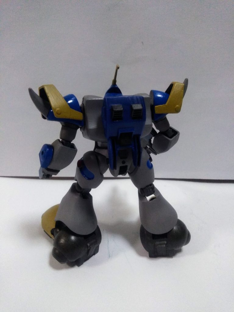 『シャイターン』は全身にビーム砲を配置したMS(爪先にまで有る)『ジャバゴ』は『ヒートロッド』を装備したMS 。二人共に『マンマル体型』なのでここは一つ『フュージョン🚹×🚹！』を決行しました😊